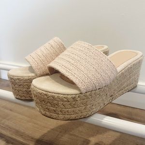 Espadrille Platform Shoes. Too big never worn.